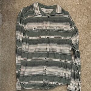 Goodfellow Striped Button-Up Shirt